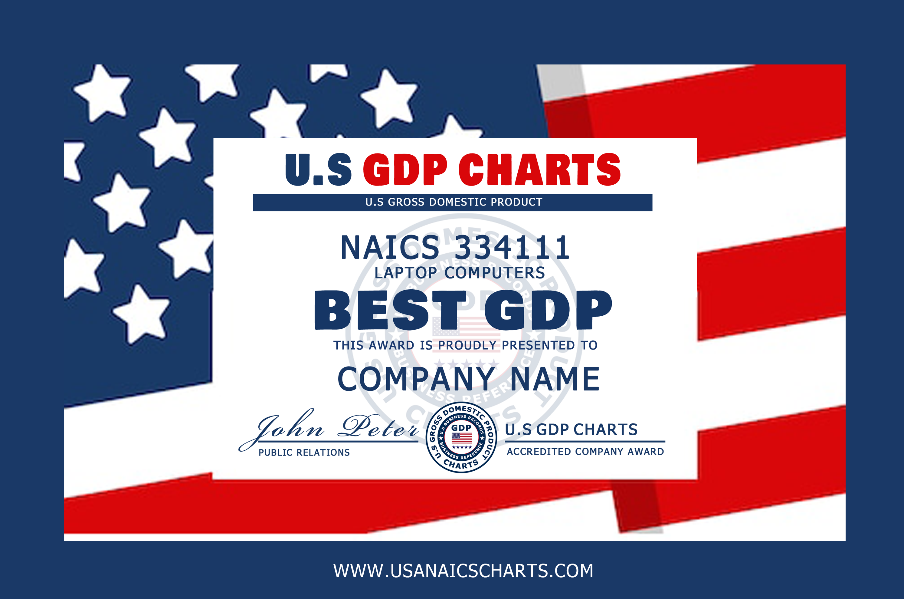 Best NAICS GDP Award